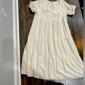Cream small dress from madewell